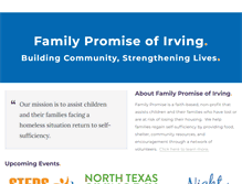 Tablet Screenshot of familypromiseirving.org